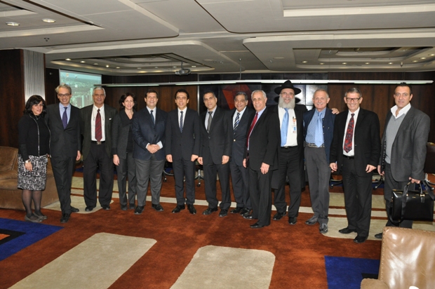 גלרייה - שגריר איטליה בישראל ביקר בבורסה 10.1.2013, 6 מתוך 7