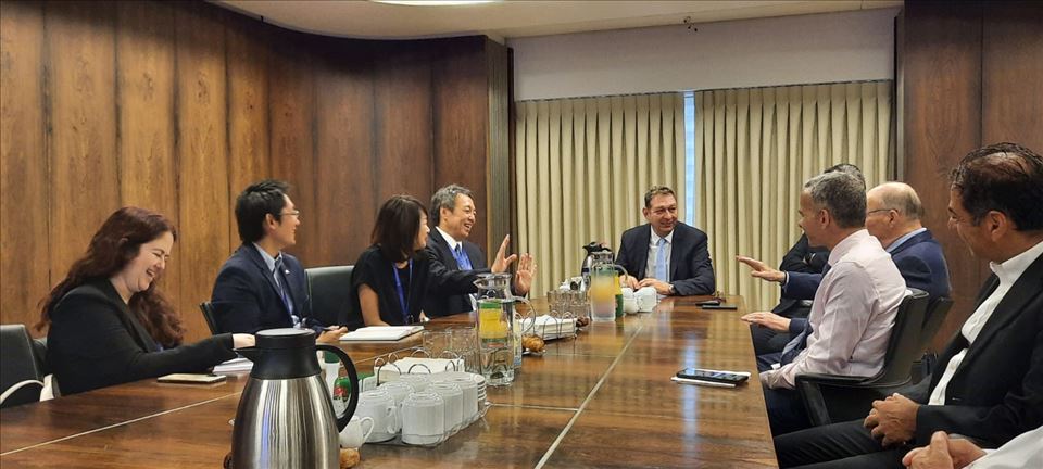  שגריר יפן בישראל, קואיצ'י מוזישימה, ביקר היום בבורסה