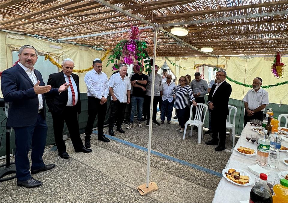 טקס חנוכת סוכת הבורסה